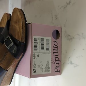 New Birkenstock Papillio Dorothy sandals, Graceful Licorice, size 42 (11-11.5)